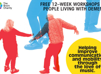 People dancing - free 12-week workshops for people living with dementia