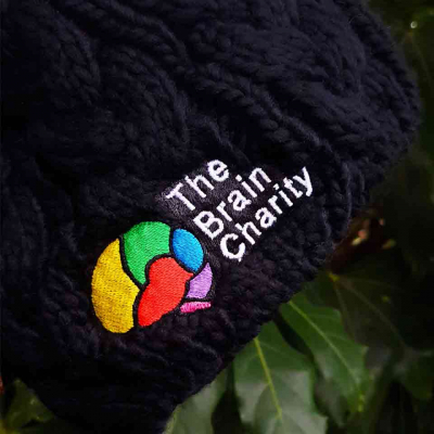 The Brain Charity hat logo