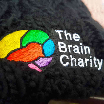 The Brain Charity hat logo