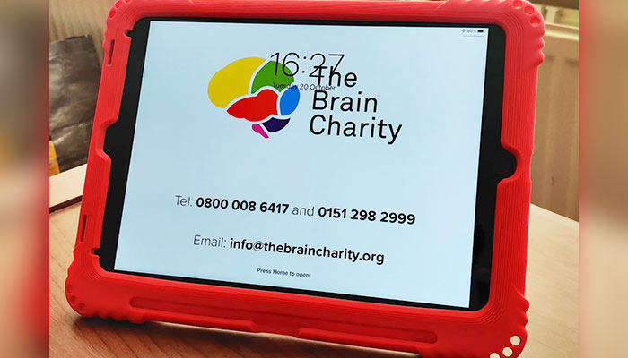 The Brain Charity's iPad service in hospitals