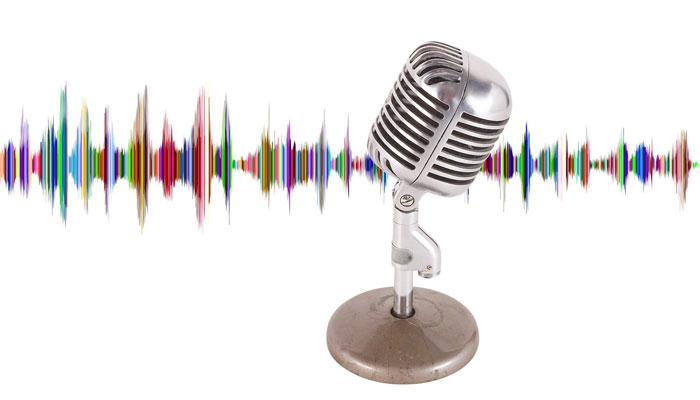 What is voice banking? Microphone image