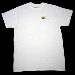 White T-Shirt with The Brain Charity logo