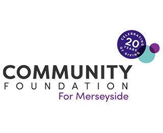 Community Foundation for Merseyside logo. Thank you to the Community Foundation for Merseyside for supporting The Brain Charity.