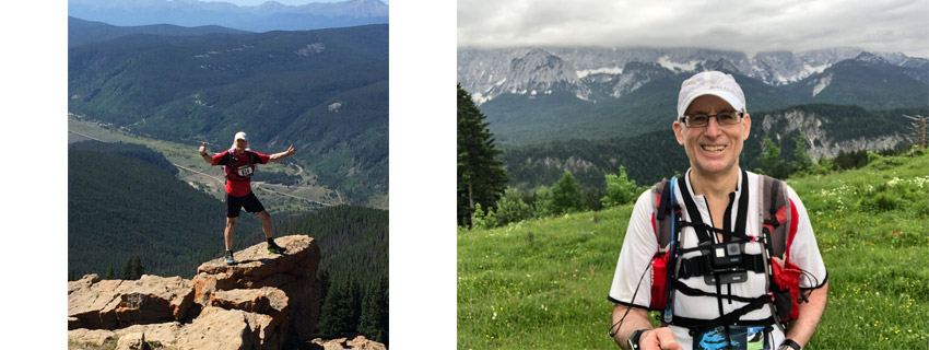 Neil walking in the mountains