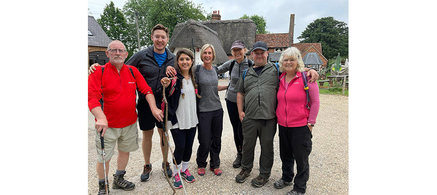 Adam Churchley and friends took on a trek in memory of Paul, their husband, father and friend, who they lost to a brain aneurysm