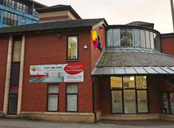 Exterior of The Brain Charity on Norton Street in Liverpool