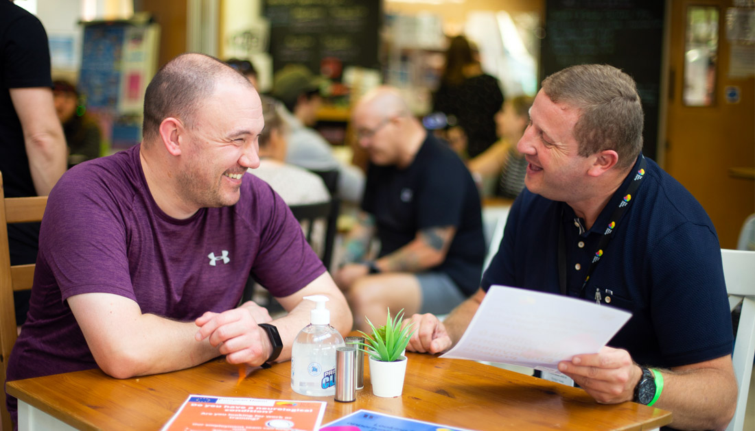 Getting employment advice at The Brain Charity in Liverpool