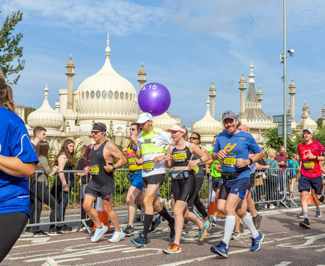 Brighton Marathon sponsored runners for The Brain Charity