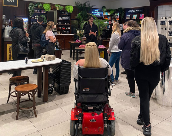 The Brain Charity training at Lush Liverpool