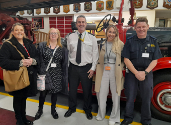 The Brain Charity's employment course visit to Merseyside Fire Service