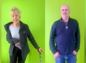 Four people with aphasia who benefitted from the speech and language therapy sessions at The Brain Charity