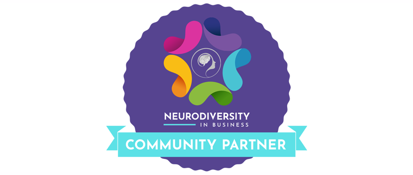 Neurodiversity in business community partner badge