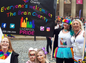 The Brain Charity team at Pride in Liverpool