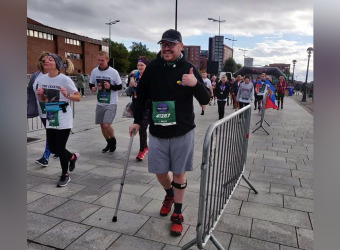 Paul taking part in the Liverpool RnR Marathon