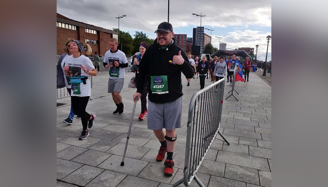 Paul taking part in the Liverpool RnR Marathon