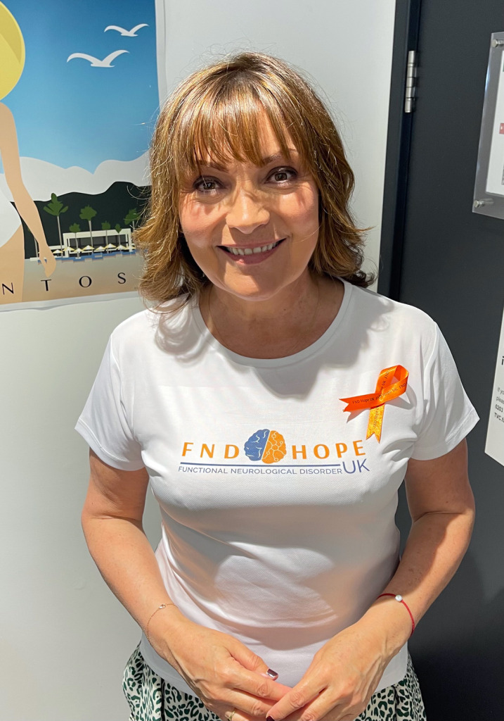 FND Hope UK Patron Lorraine Kelly, who is a patron for the charity supporting people with functional neurological disorder.