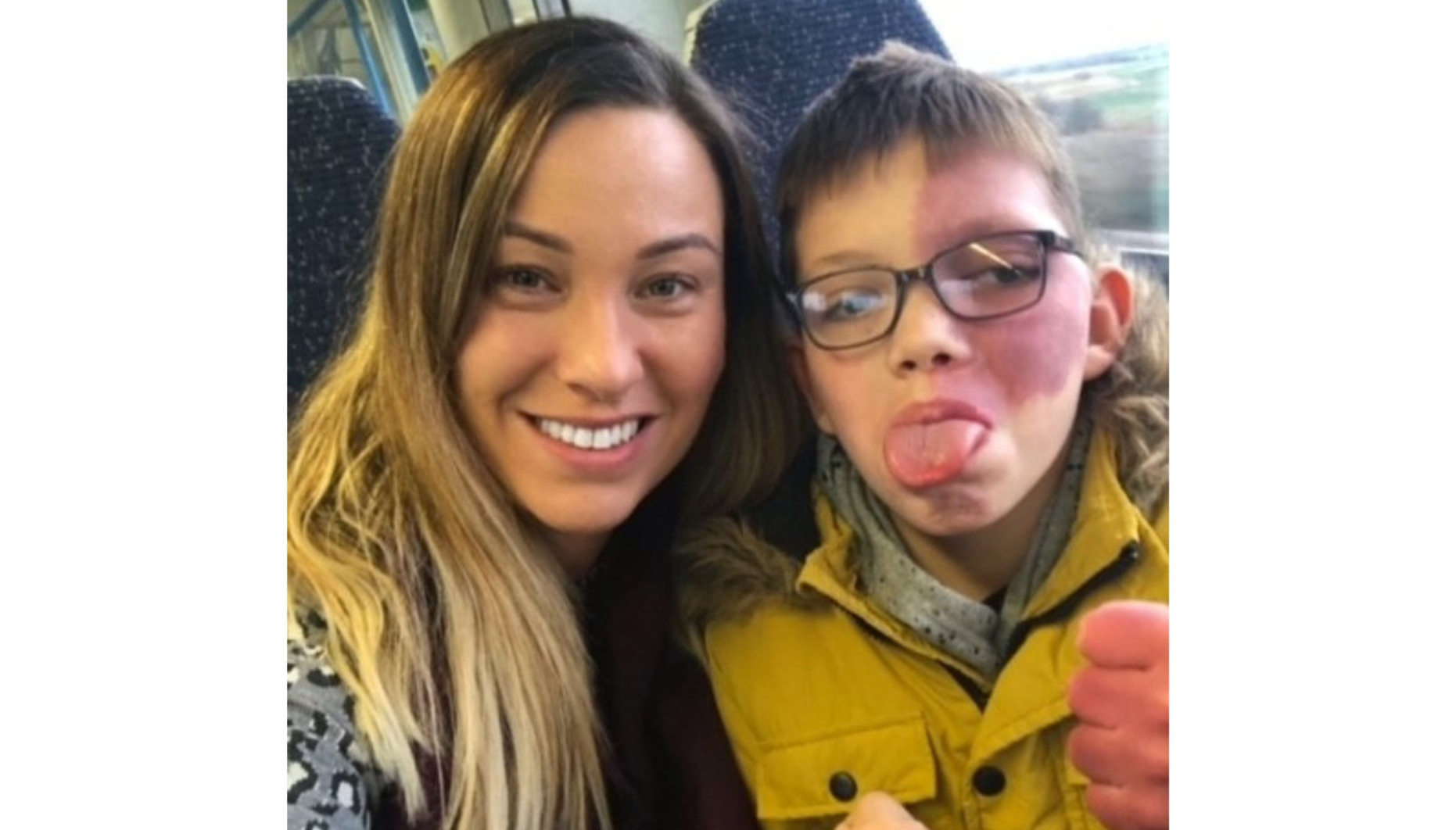 Isaac with his mum Louise