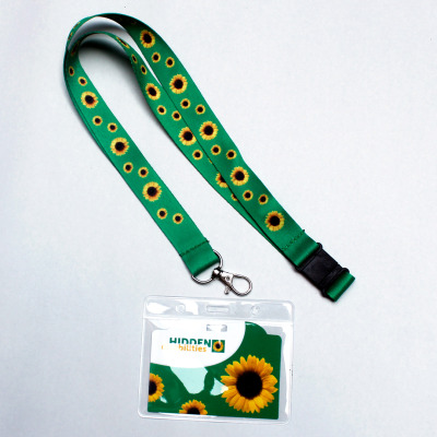 Sunflower lanyard set for hidden disabilities front view