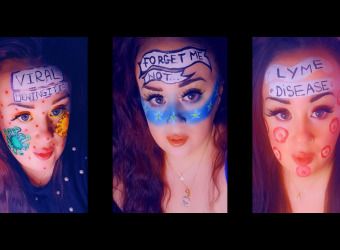 Three of Amanda's stunning makeup looks viral meningitis, dementia and Lyme disease