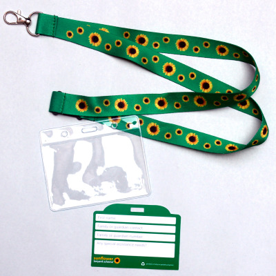 Sunflower lanyard set for hidden disabilities back view