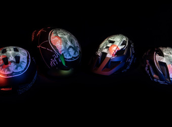 The four Endura Project Heid CAT-scan cycling helmets