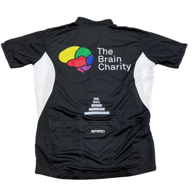 The Brain Charity cycling jersey back view