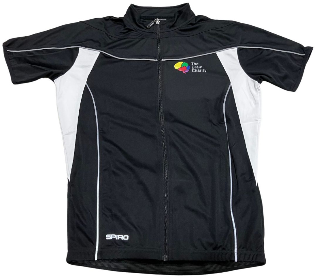 The Brain Charity cycling jersey front view