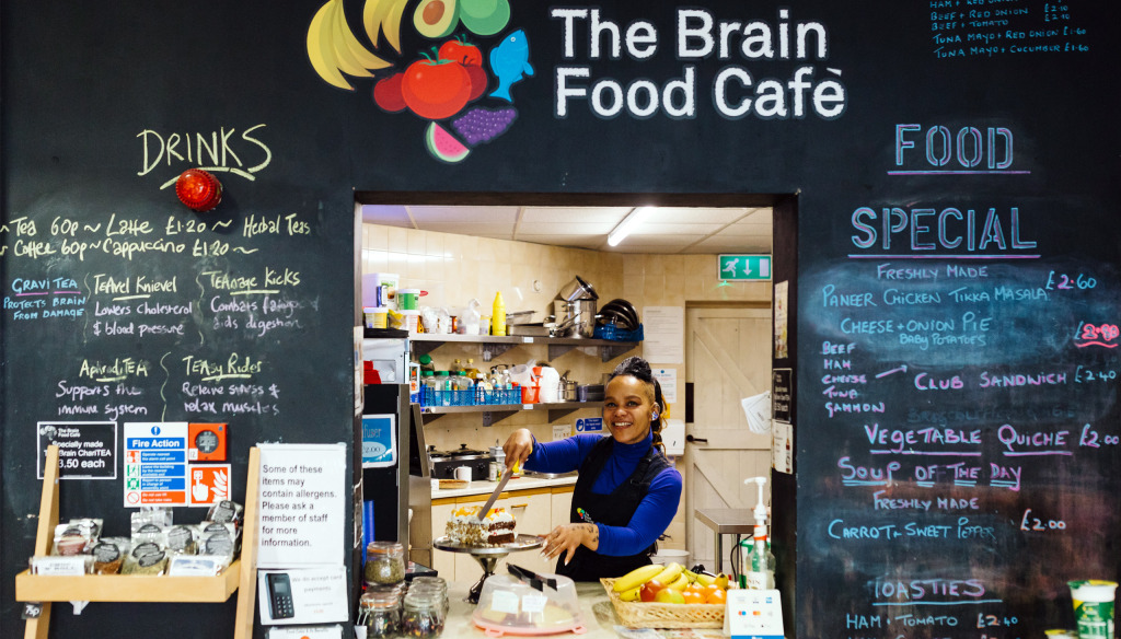 The Brain Food café opened at The Brain Charity in 2016