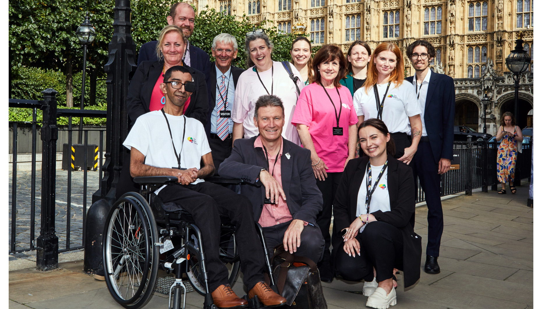 The Brain Charity campaign group outside Parliament