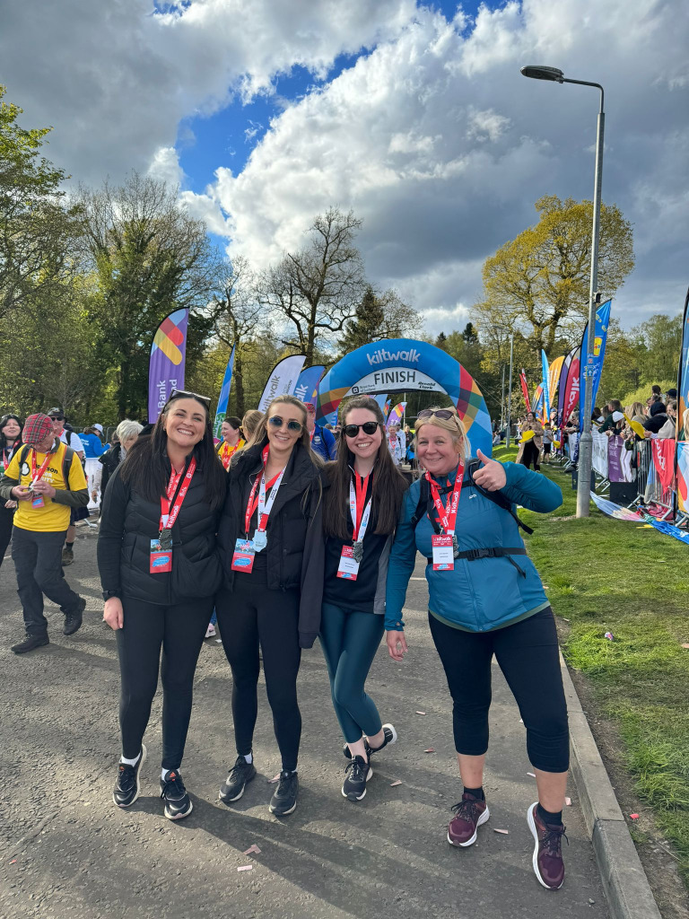 Malmaison staff Glasgow Kiltwalk