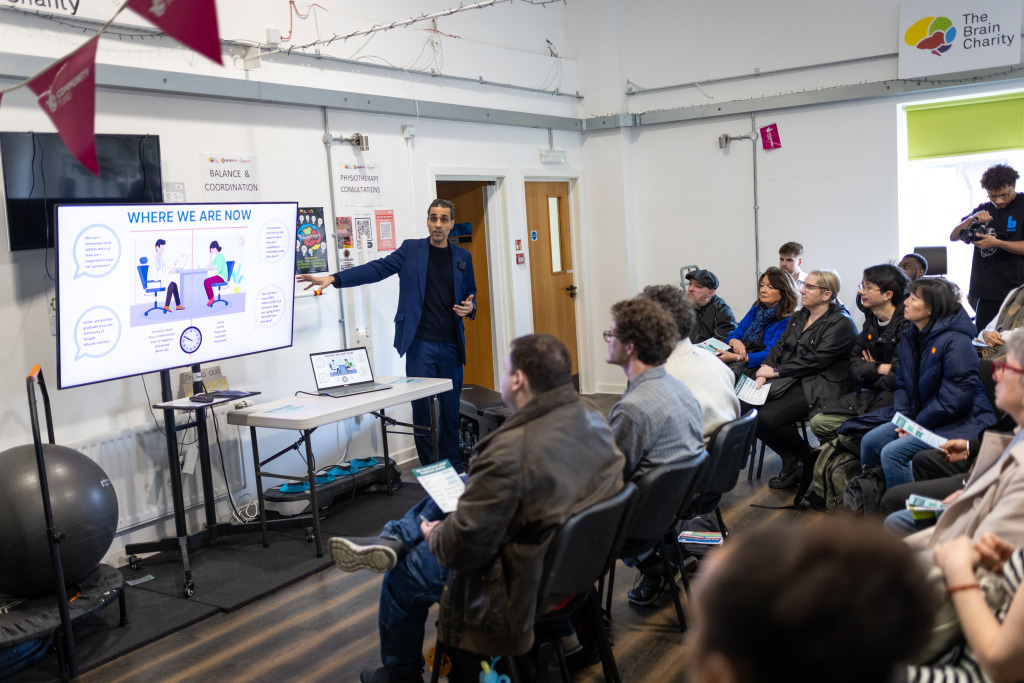 Tech demo at The Brain Charity Head Matters 2025 in Liverpool.