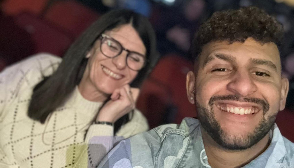 Theo Mayne with his mum