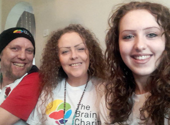 Rosa with her family (partner left, daughter right)