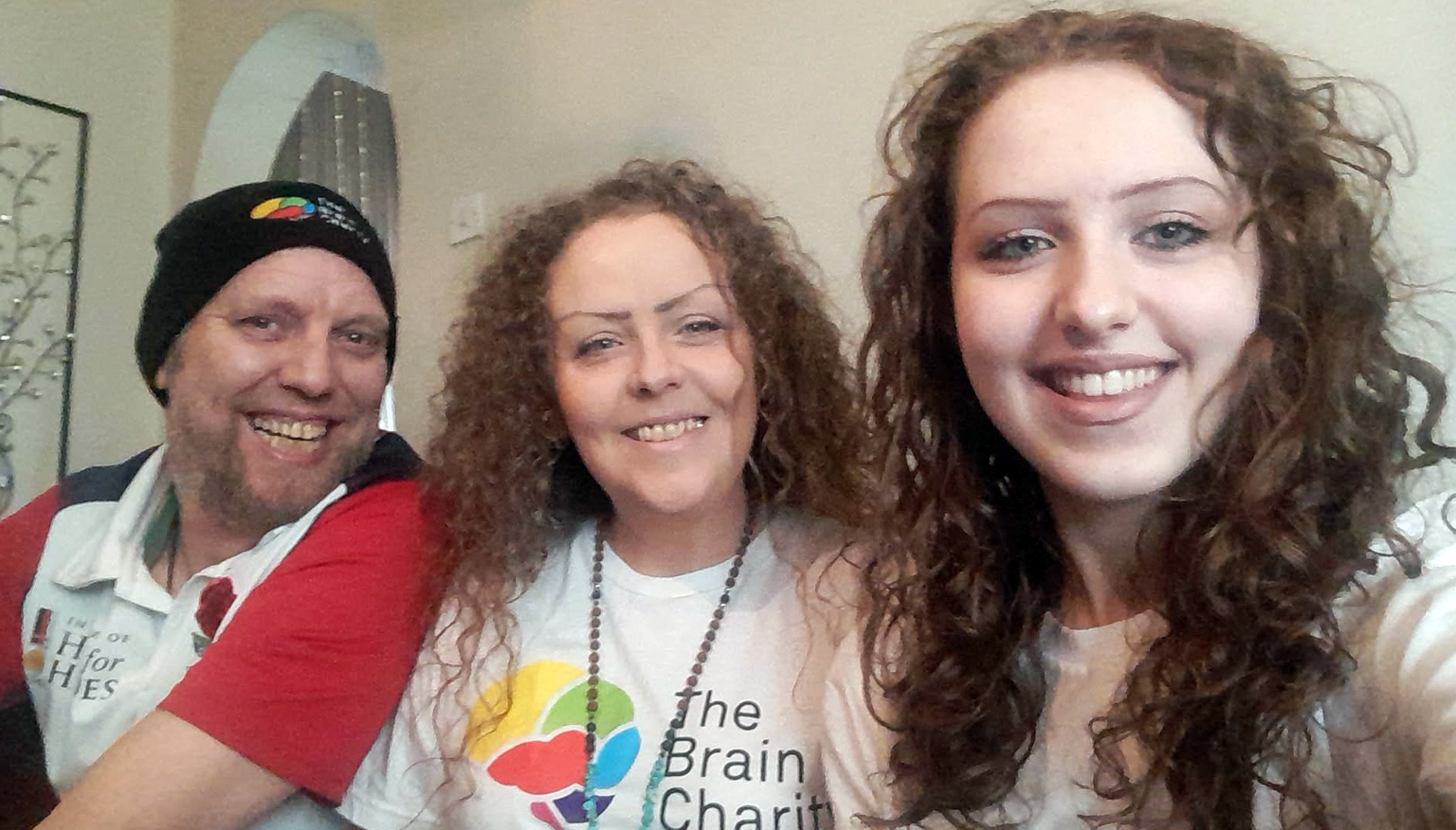 Rosa with her family (partner left, daughter right)