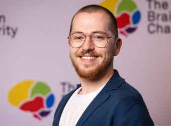 The Brain Charity team member Adam Shaw who has lived experience of Epilepsy.