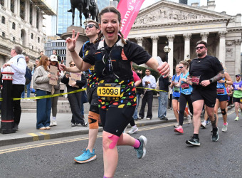 Simon and Emma Bowles running London Landmarks