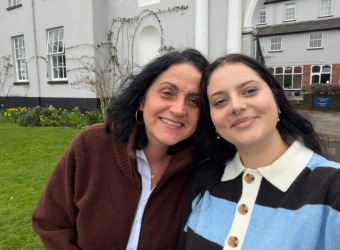 Poppy and her mum