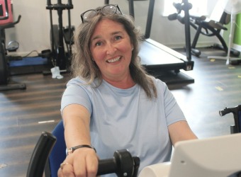 Lisa training in Neuro Gym