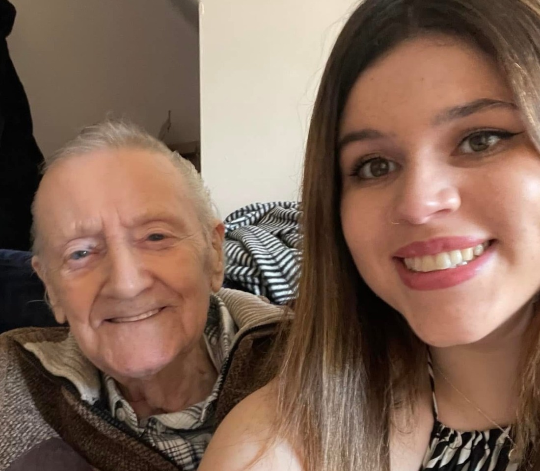 Melissa & her grandad Eric