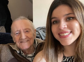 Melissa & her grandad Eric