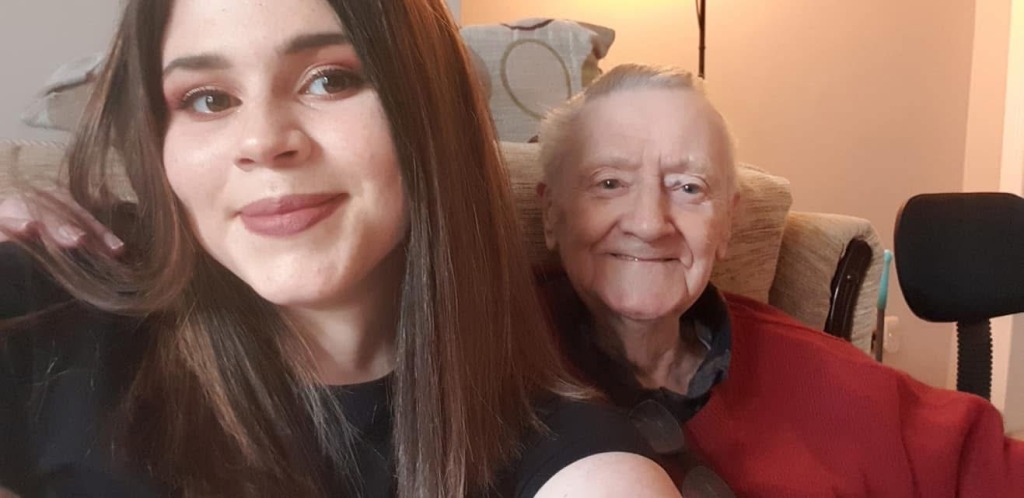 Melissa & her grandad Eric